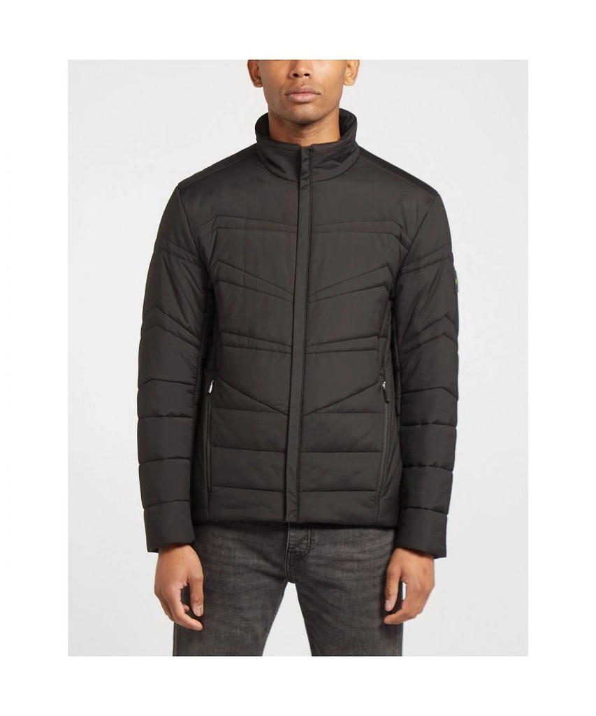 Hugo Boss Mens Lavander Padded Jacket in Black Polyamide - Size Small